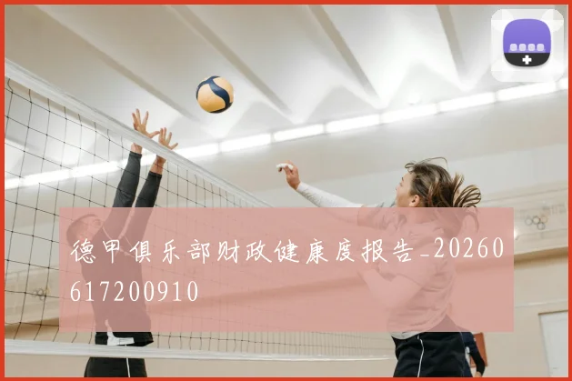 德甲俱乐部财政健康度报告_20260617200910